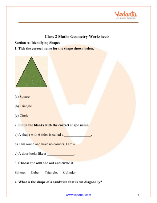 2nd Grade Geometry Worksheets