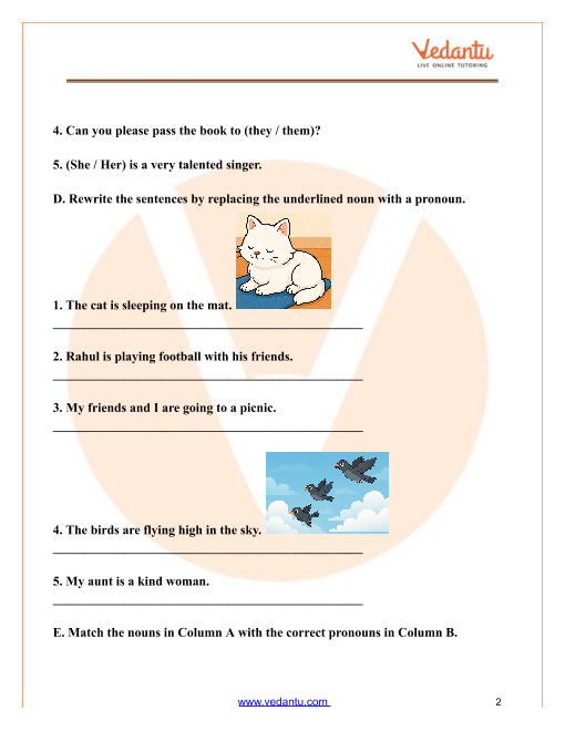 Pronouns Worksheet Exercises For Class 3 Cbse With Answers Pin On Cbse