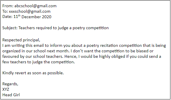 A Your School Is Organising An Interhouse Poetry Recitation Class 6 English Cbse