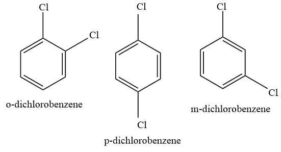 dichlorobenzene melting isomers symmetry