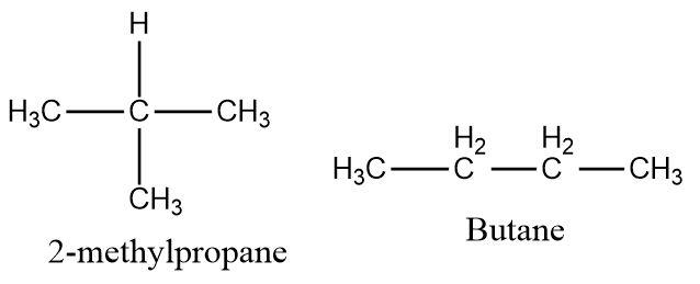 The isomeric pair is-a.Ethane and propaneb.Propane and butanec.Ethane ...