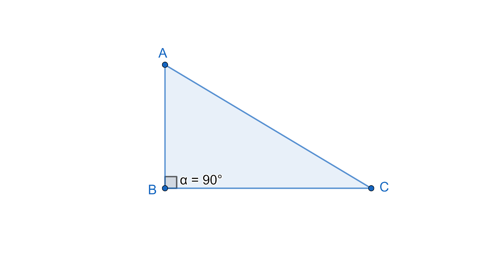 In the right angled triangle, prove that the hypotenuse is the longest