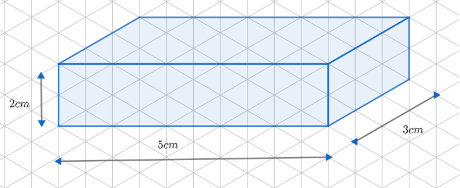 Make an oblique sketch for each one of the given isometric shapes