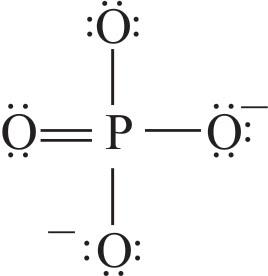 Phosphate Ion Lewis Structure