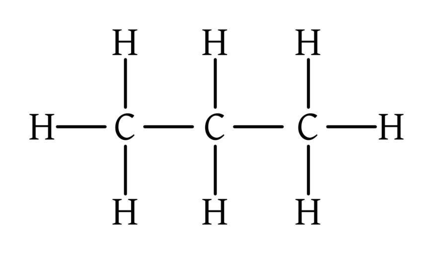 line structure for 2 methylpropane