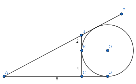 What is the perimeter of the triangle ACB?\n \n \n \n \n