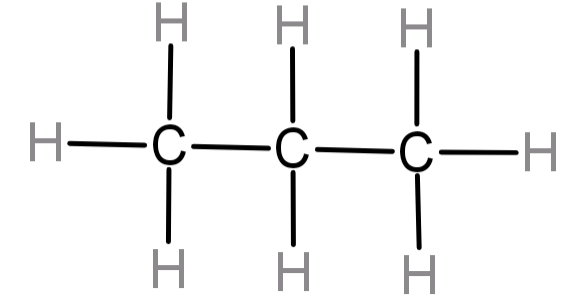 (A) Write a molecular formula of propane.(B) Write IUPAC name of: \n \n ...
