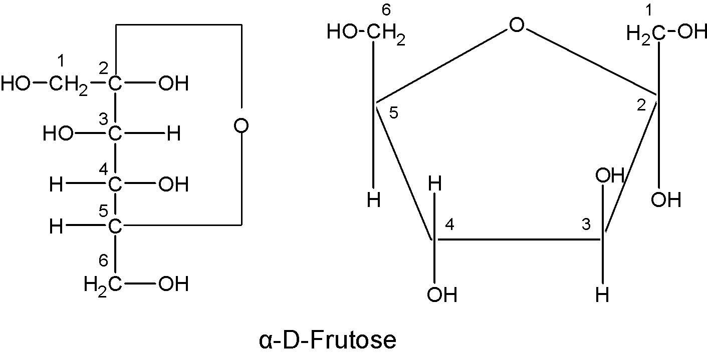 a) α-D-glucose, (b) α-D-Fructose, (c) α-D-mannose and (d) methyl... |  Download Scientific Diagram
