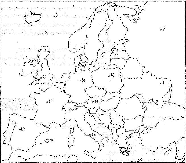 Printable Blank Map of Europe – Europe Outline Map [PDF]
