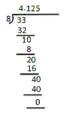 Write $4\\dfrac{1}{8}$ in decimal form and say what kind of decimal ...