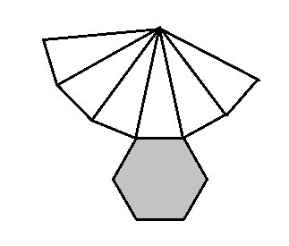 hexagonal pyramid net