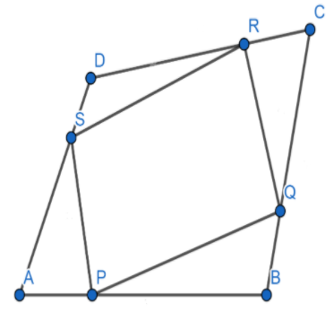 Abcd Is A Quadrilateral If P Q R S Are The Points Of Class 8 Maths Cbse