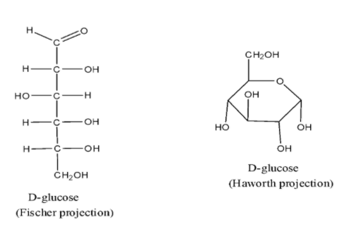 Ring structure of glucose is due to formation of hemiacetal and ring  formation between - Physics Wallah
