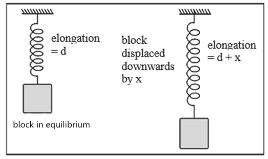 Block Connected To A Vertical Spring
