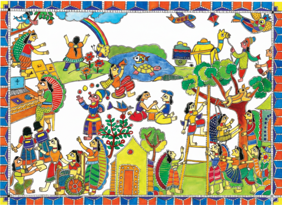 Describe what everyone is doing in the picture.