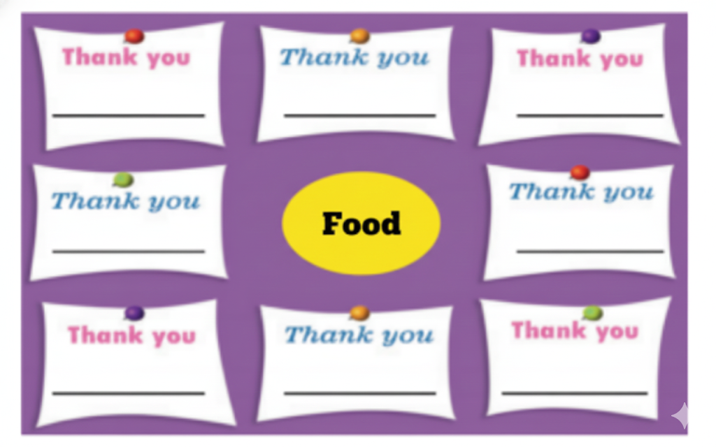 Whom would you like to thank for the food you eat?