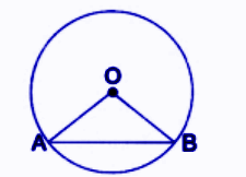 the triangle formed by a chord and the centre of a circle is isosceles..png