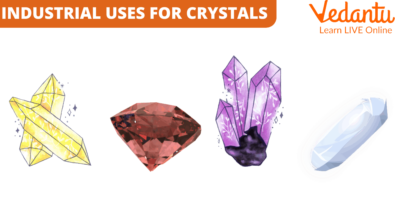 Use of crystals in industries
