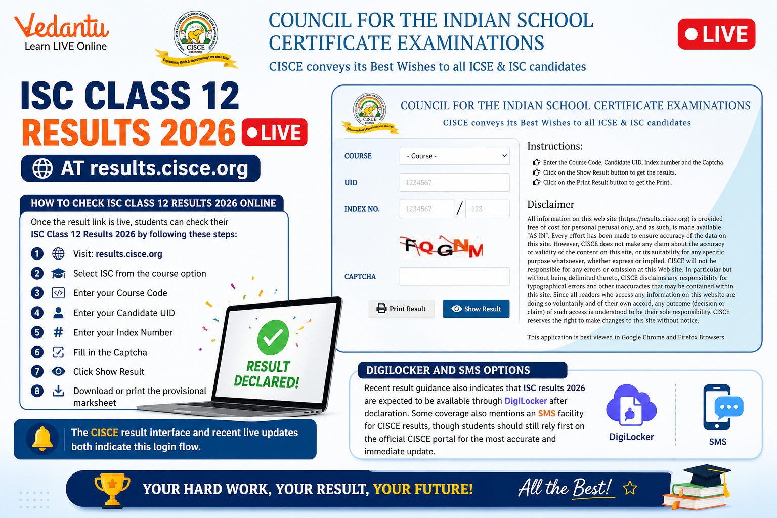 ISC Class 12 Results 2026 Out