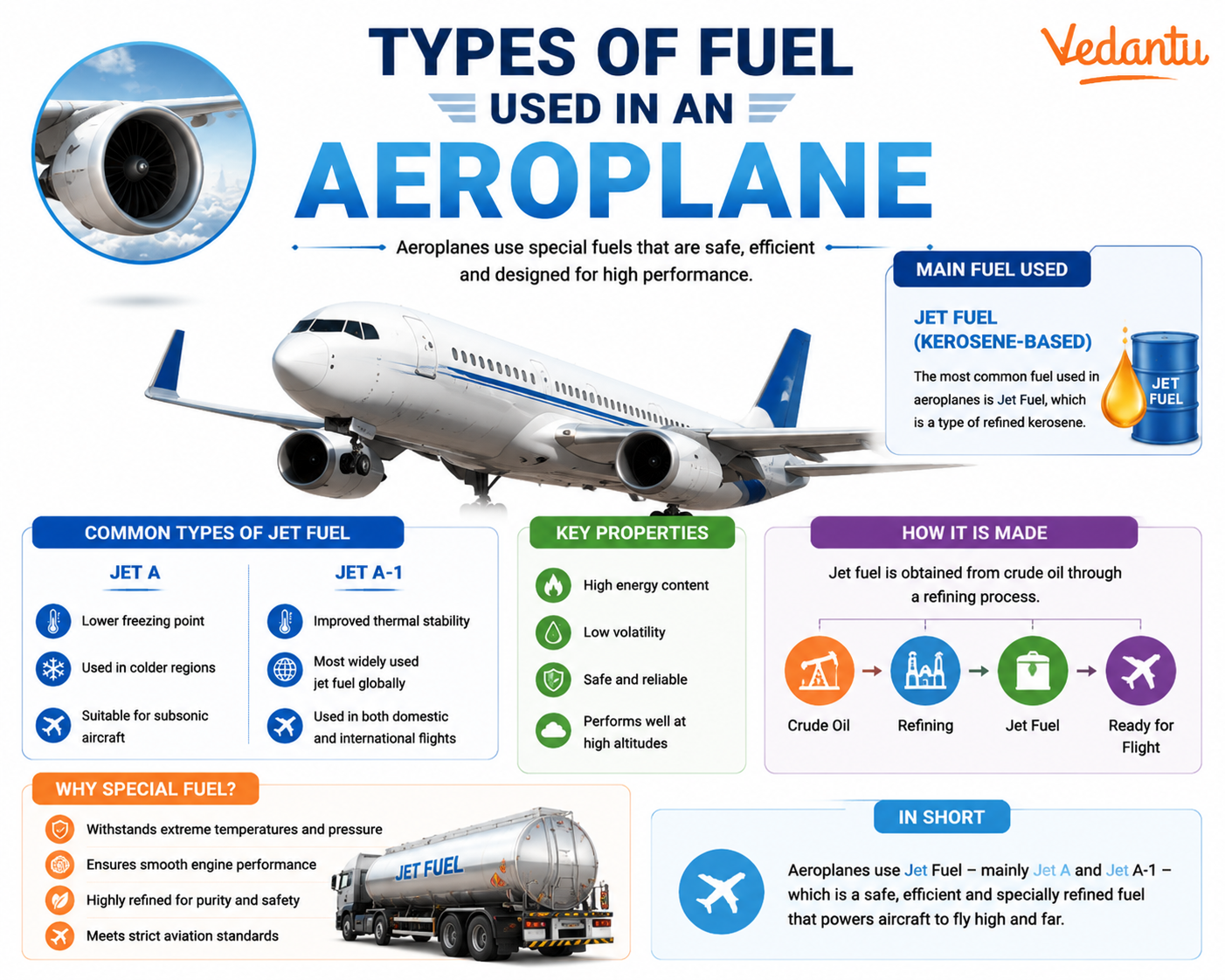 Type of Fuel Used in an Aeroplane