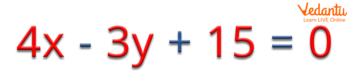 Example of a Linear Equation in Two Variables