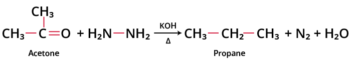 Wolff-Kishner Reduction of Acetone