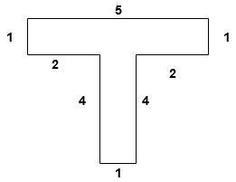 T shape figure to split in to rectangles