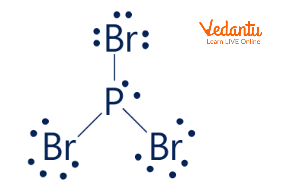 Lewis Dot Structure of PBr3