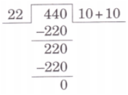 440 ÷ 22