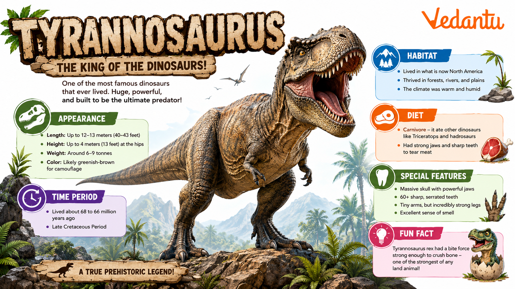Tyrannosaurus dinosaur illustration