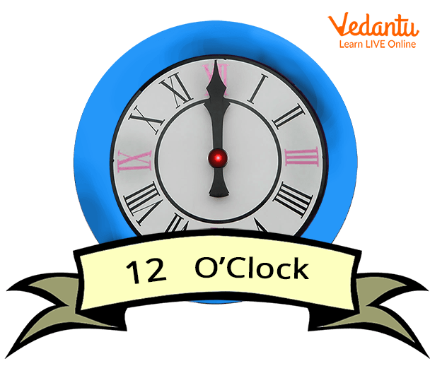 12 hours visible on a clock