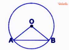 the triangle formed by a chord and the centre of the circle is isosceles