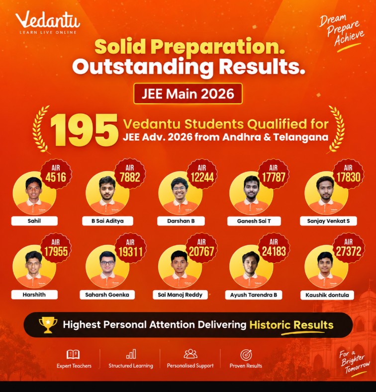 JEE Results Closer to Nellore: 195 Students from Andhra Pradesh & Telangana Qualified for JEE Advanced