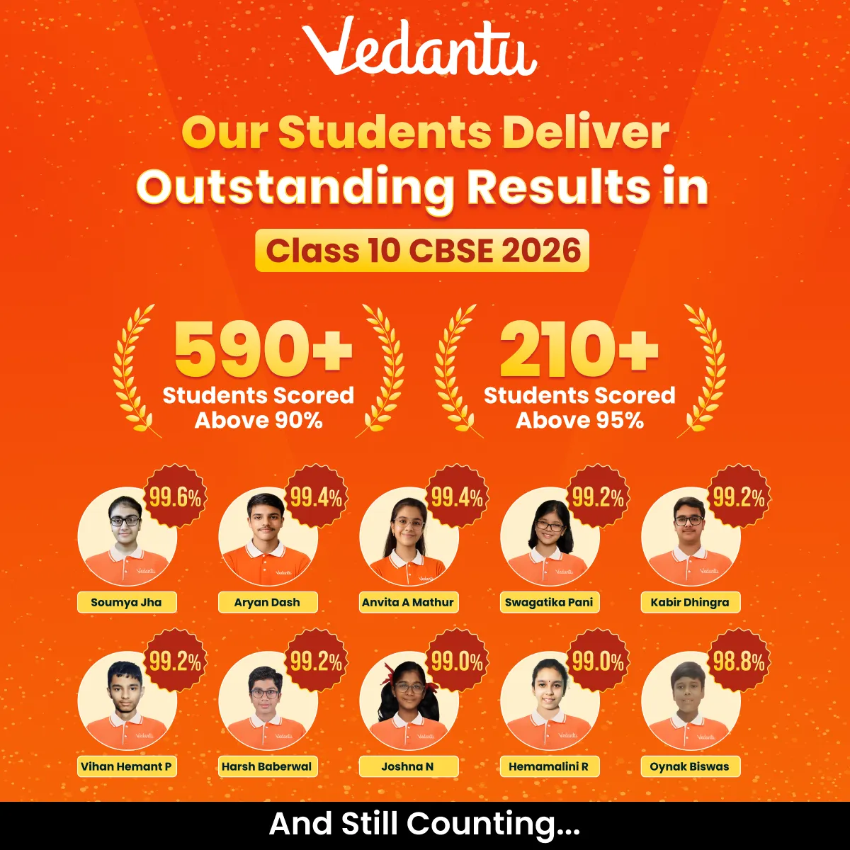 Vedantu Students Shine in CBSE Class 10 Results 2026