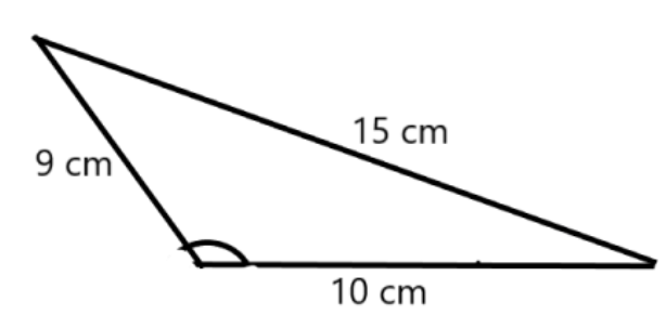 A Triangle With One Angle More than 90