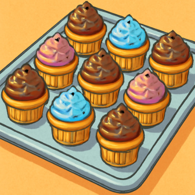 9 cupcakes