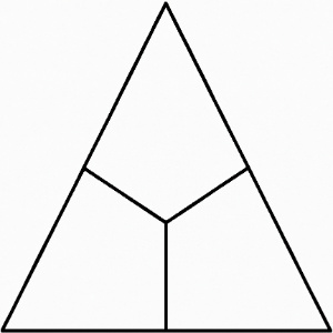 Color 1/3 of the triangle