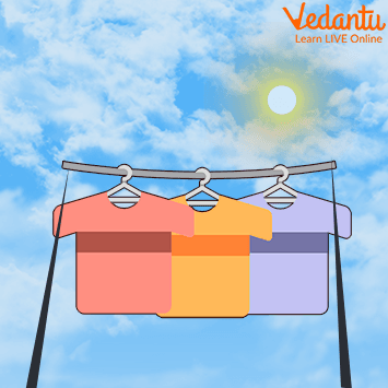 Drying Clothes is an Example of Evaporation