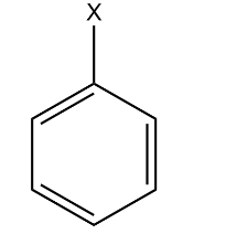 Showing monosubstituted benzene