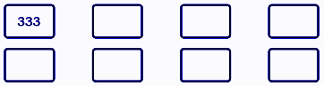 (a) Make 3-digit numbers using the digits 3 and 7. Write the numbers in the boxes given below. Circle the smallest and cross out the largest.