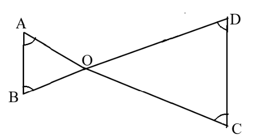 Figure with angle A, B, C and D