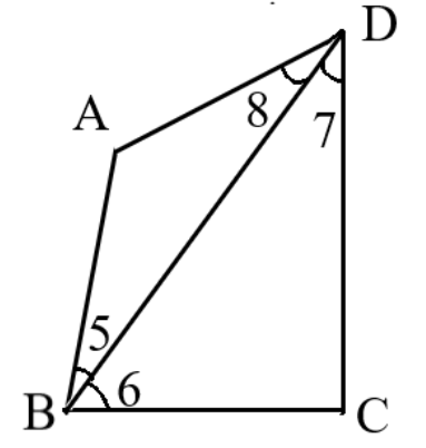 Quadrilateral with angle B and D