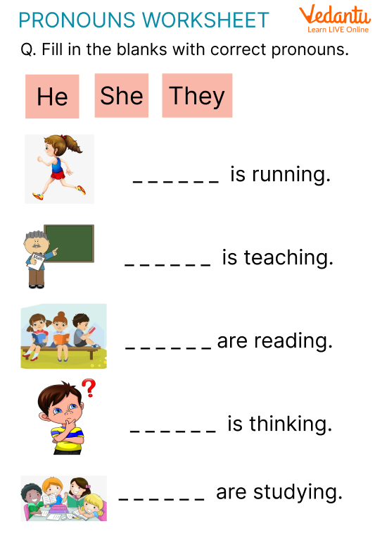 Fill in the blanks worksheet