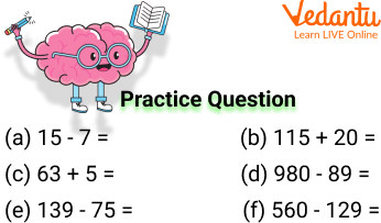 Showing Addition and Subtraction Questions