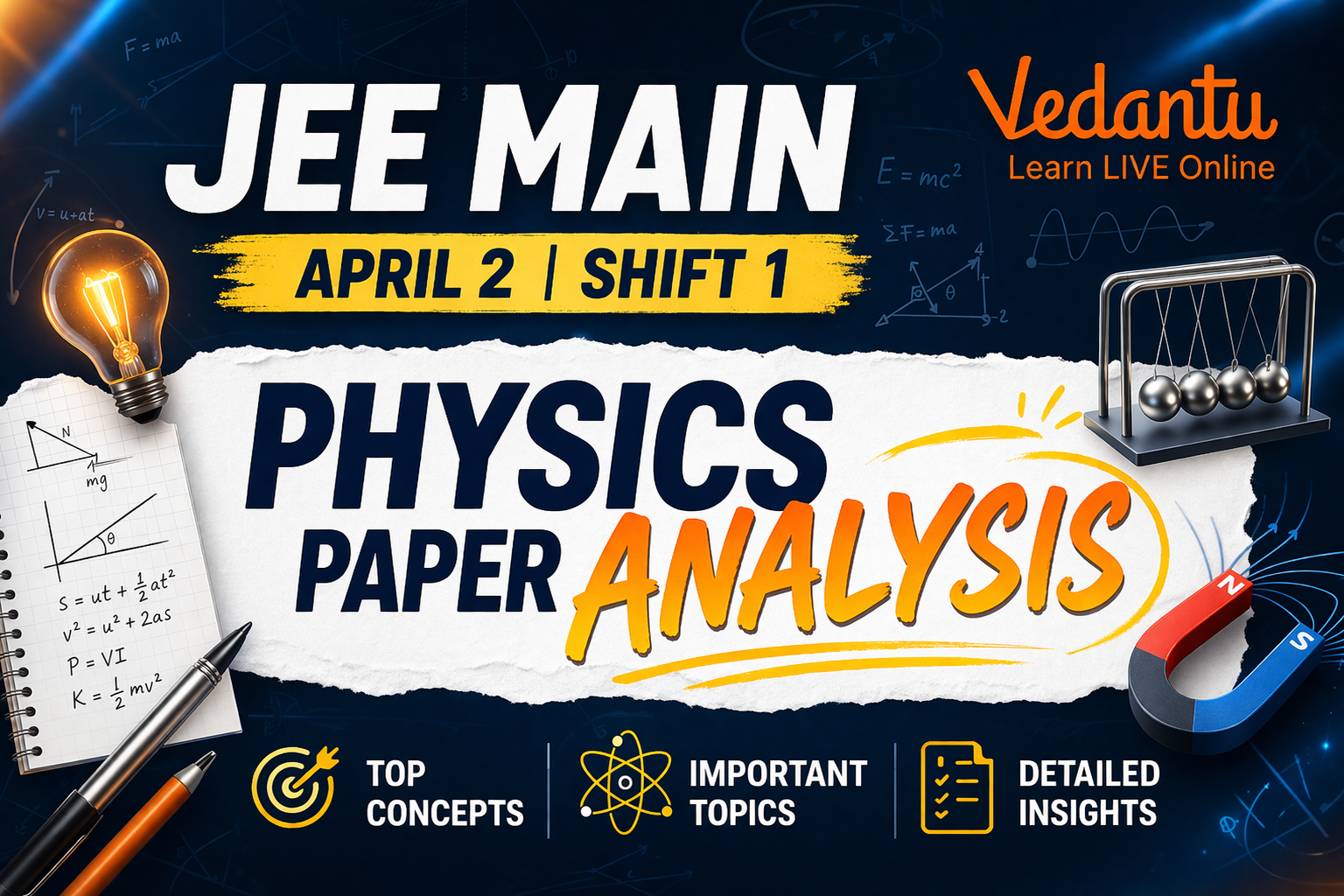 JEE Mains 2nd April Shift 1 Paper Analysis for Physics
