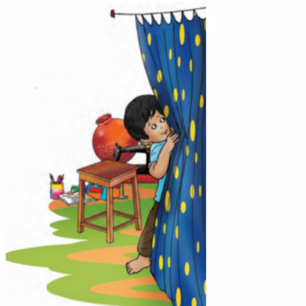 नीचे कुछ वाक्य दिए गए हैं। कहानी में ढूँढ़िए कि इन बातों को कैसे लिखा गया है-