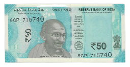 :A 50 rupees note