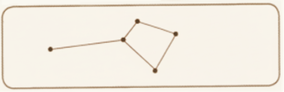 After sunset, the sky dazzles with thousands of twinkling stars. We observe various patterns of stars in the night sky. Draw any pattern you have observed, in the box below answer