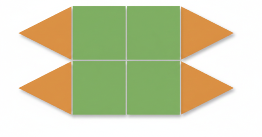 Does this shape have reflection symmetry? If yes, draw its line(s) of symmetry