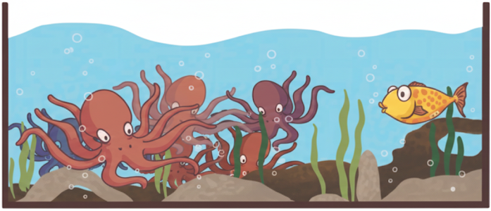 In a big aquarium, Jolly fish sees 72 legs of octopuses. How many octopuses are there in the aquarium.